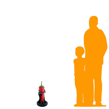 Count Dracula Chili Over Sized Spooky Veggie Statue