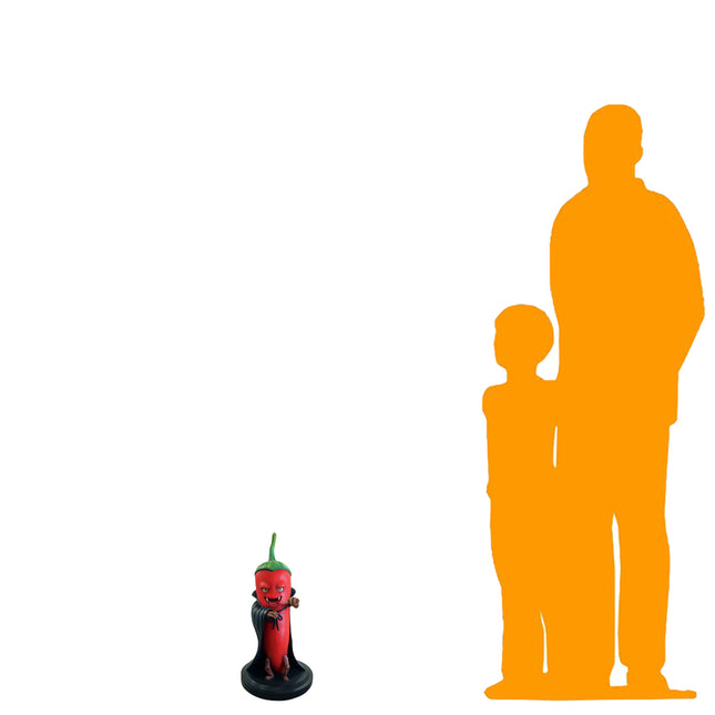 Count Dracula Chili Over Sized Spooky Veggie Statue