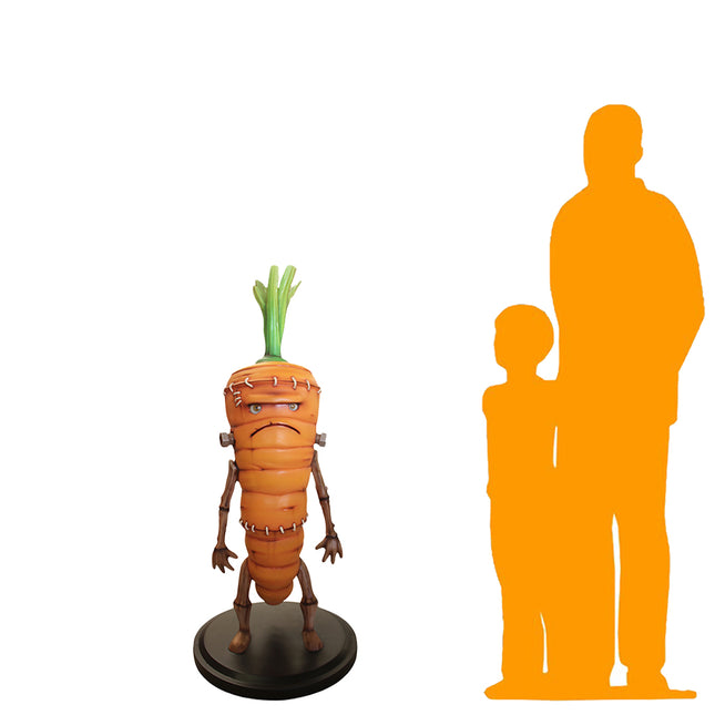 Frankenstein Carrot Over Sized Spooky Veggie Statue