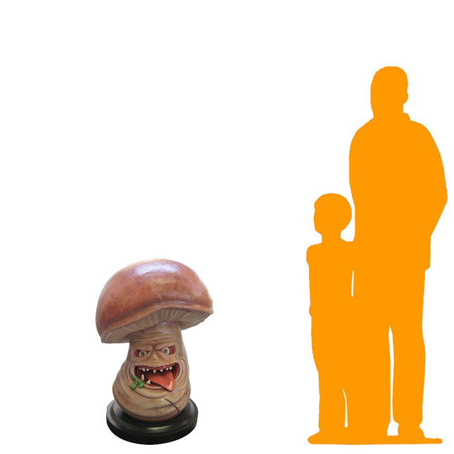 Infested Mushroom Over Sized Spooky Veggie Statue