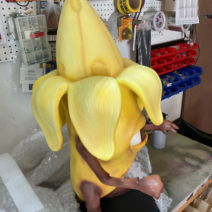 Zombie Banana Over Sized Spooky Fruit Statue