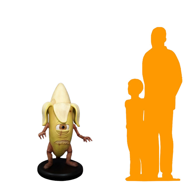 Zombie Banana Over Sized Spooky Fruit Statue