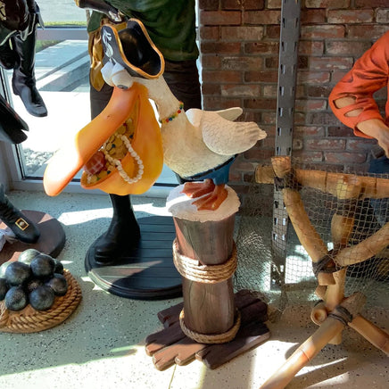 Comic Pelican Pirate Over Sized Statue - LM Treasures 