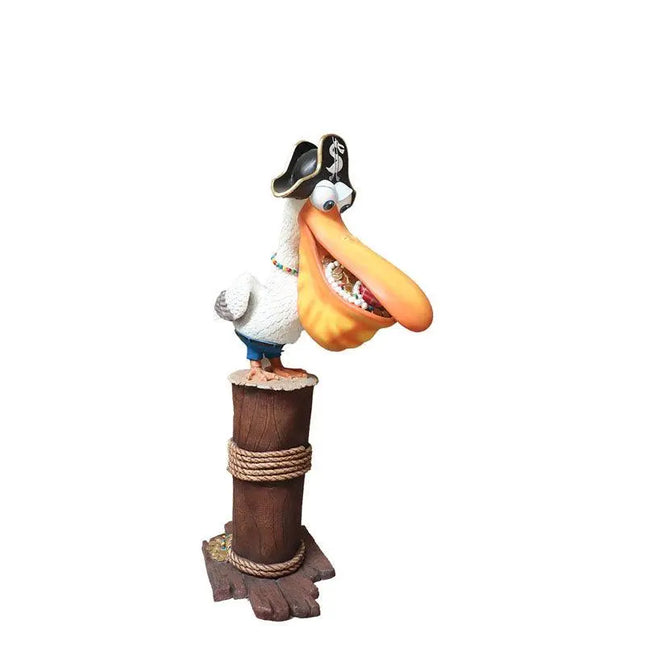 Comic Pelican Pirate Over Sized Statue LM Treasures - PT