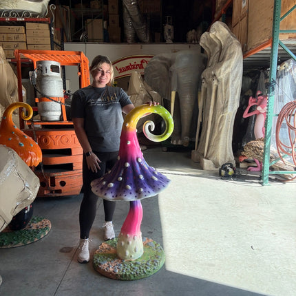 Large Swirl Mushroom Over Sized Statue LM Treasures - PT