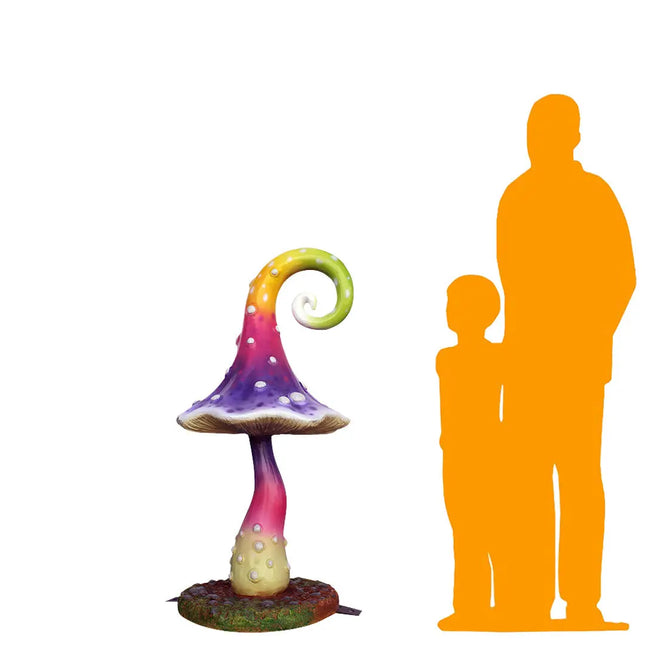 Large Swirl Mushroom Over Sized Statue LM Treasures - PT