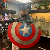 Marvel Captain America Life Size Bust Statue by Queen Studios - LM Treasures 