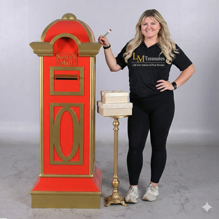 Classic Santa's Mailbox Life Size Statue LM Treasures - H