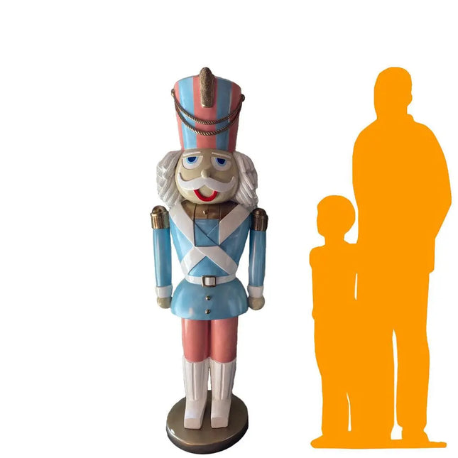 Large 6ft Pastel Nutcracker Life Size Statue - LM Treasures 