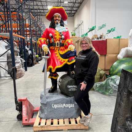 Pre-Owned Licensed Captain Morgan Life Size Statue LM Treasures - P