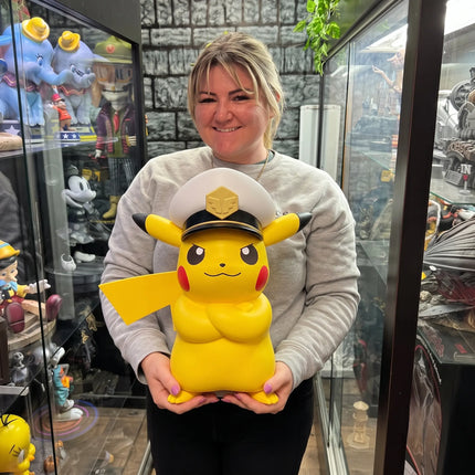 Pokemon Captain Pikachu Funism Table Top Statue