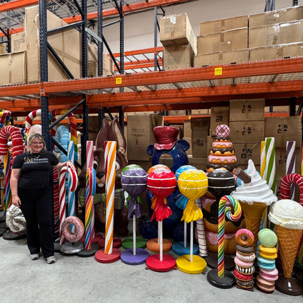 Red Lollipop Over Sized Statue LM Treasures - PT