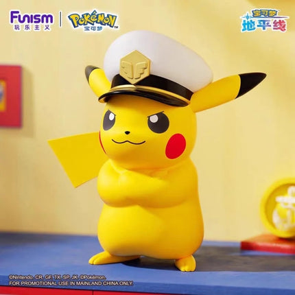 Pokemon Captain Pikachu Funism Table Top Statue LM Treasures - F