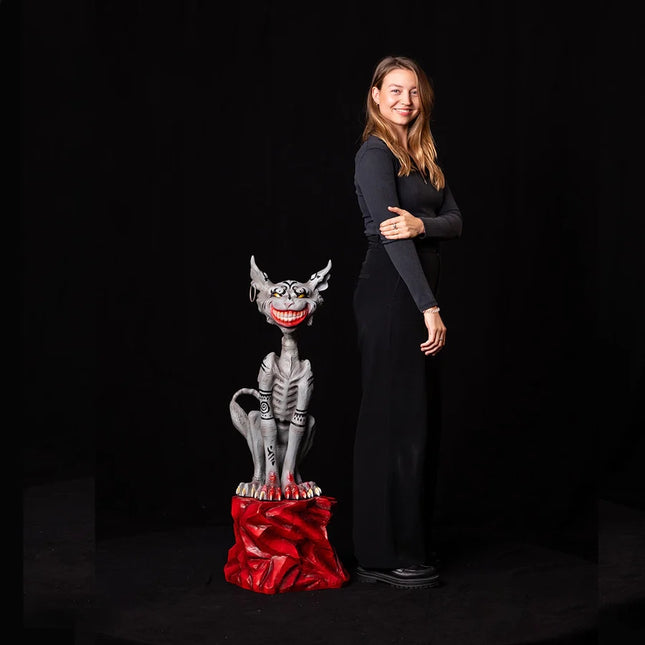 American McGee's Alice Cheshire Cat on Base Life Size Statue