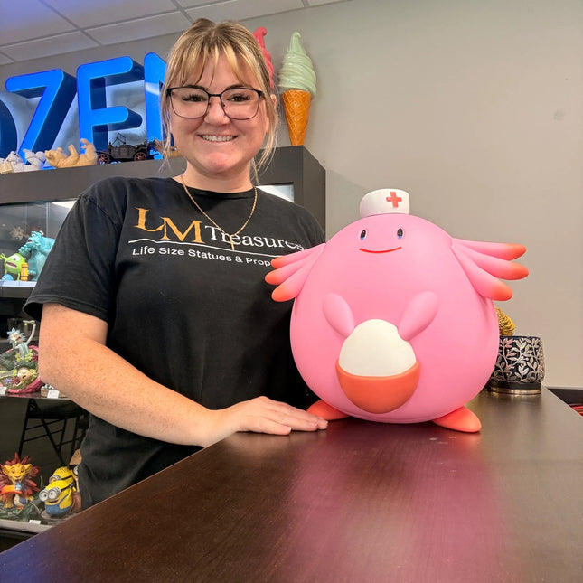 Pokemon Nurse Chansey Table Top Statue LM Treasures - IN