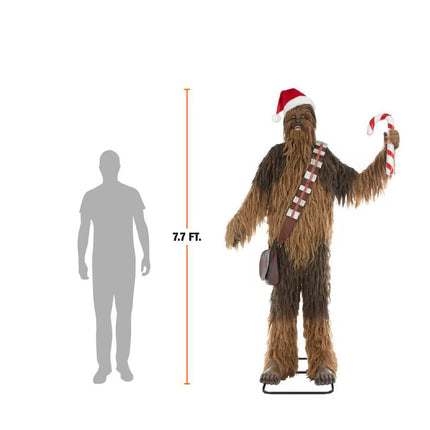 Animated 7.5ft Chewbacca Holiday Statue LM Treasures - P