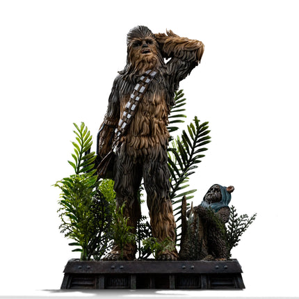 Star Wars Chewbacca and Tokkat Art Scale 1/10 Statue Iron Studios LM Treasures - IR