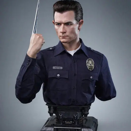 Terminator 2 T-1000 Life Size Bust Statue (Robert Patrick) Queen Studios LM Treasures - QS