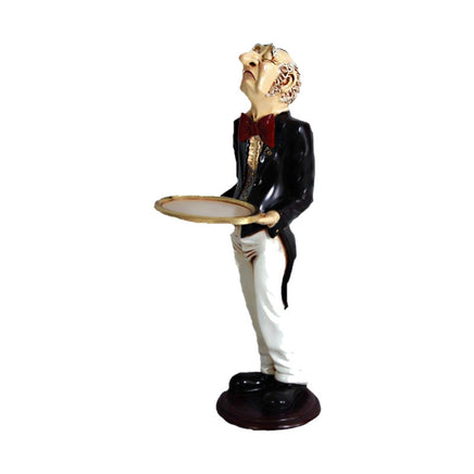 Butler Connoisseur Prop Restaurant Decor Resin Statue - LM Treasures 