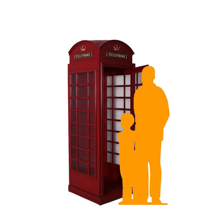 British Phone Booth Life Size Statue - LM Treasures 