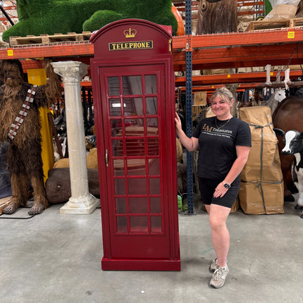 British Phone Booth Life Size Statue LM Treasures - GP