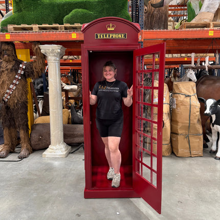 British Phone Booth Life Size Statue LM Treasures - GP
