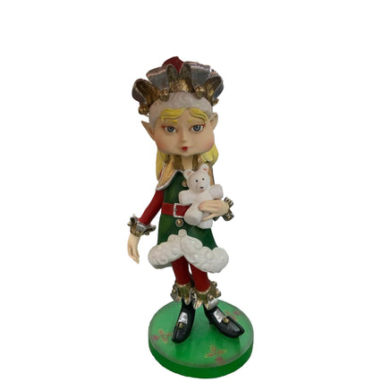 Christmas Elf Girl Over Sized Statue - LM Treasures 