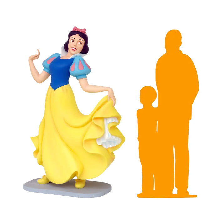 Cartoon Princess Lady Snow in Gown Statue LM Treasures - A