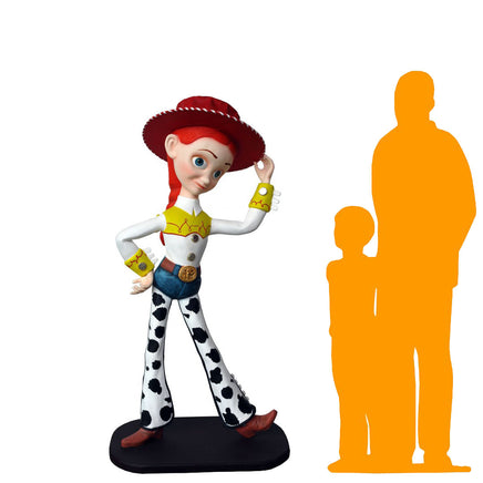 Skinny Cowgirl Life Size Statue - LM Treasures 