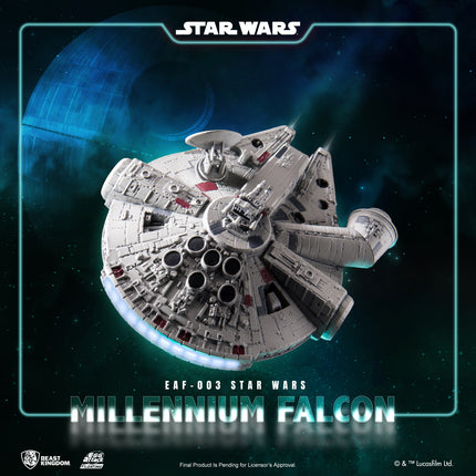 Star Wars Millennium Falcon Floating Table Top Statue