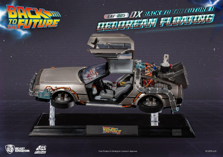 Back to the Future II Delorean Floating DX Version Statue Beast Kingdom - LM Treasures 