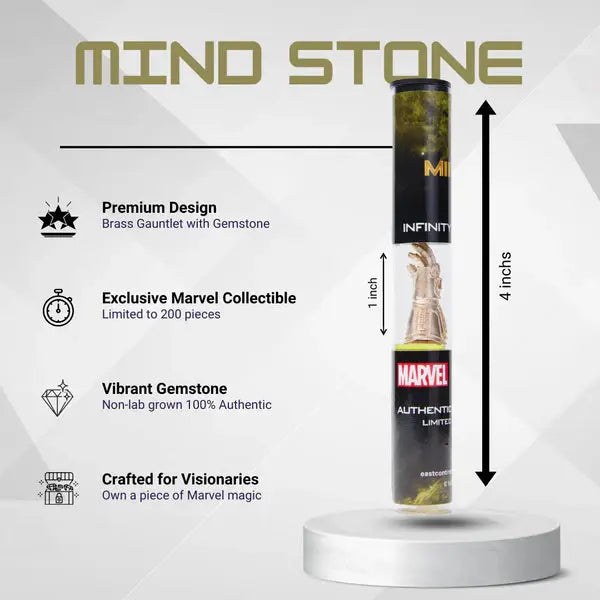 Marvel Micro Gauntlet Pendant Mind Stone LM Treasures - ECG