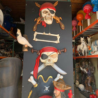 Pirate Skull Gun Sign Statue - LM Treasures 