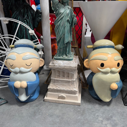 Old Man Avatar Japanese Character Store Display "Eyes Closed" - Pre-Owned LM Treasures - P