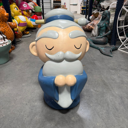 Old Man Avatar Japanese Character Store Display "Eyes Closed" - Pre-Owned LM Treasures - P