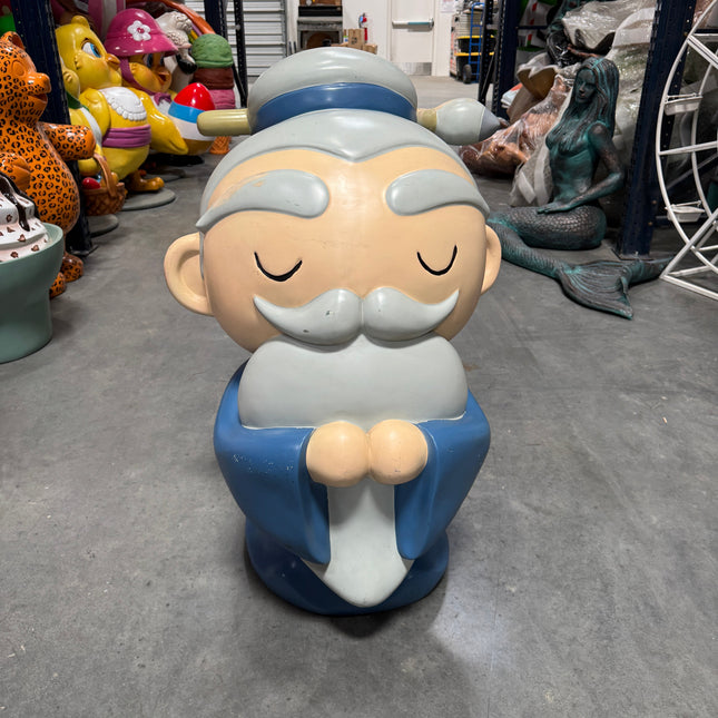 Old Man Avatar Japanese Character Store Display "Eyes Closed" - Pre-Owned LM Treasures - P