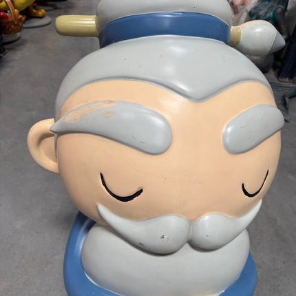 Old Man Avatar Japanese Character Store Display "Eyes Closed" - Pre-Owned LM Treasures - P