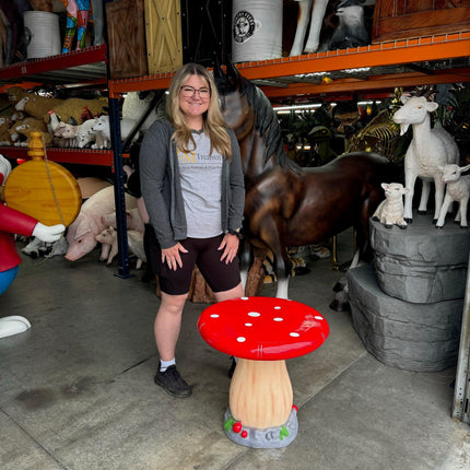 Mushroom Table Over Sized Statue - LM Treasures 