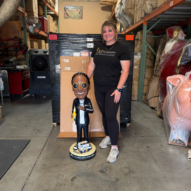 Snoop Dogg In Black Sweatsuit Corona Bobblehead Statue