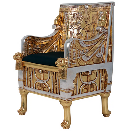 Egyptian Arm Chair Statue LM Treasures - H