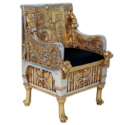 Egyptian Arm Chair Statue LM Treasures - H