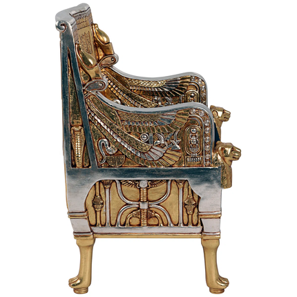 Egyptian Arm Chair Statue LM Treasures - H