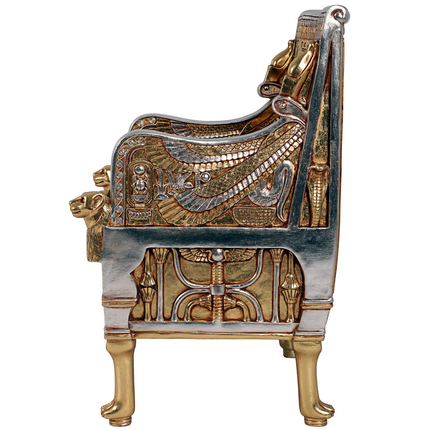 Egyptian Arm Chair Statue LM Treasures - H