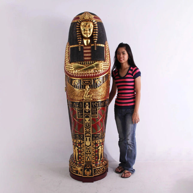 Egyptian Sarcophagus Queen Nefertiti Life Size Statue LM Treasures - H