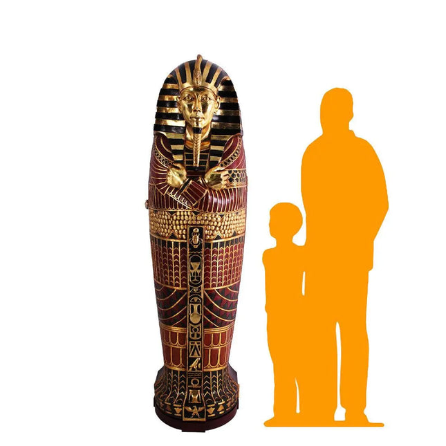 Egyptian Sarcophagus King Tut Life Size Statue LM Treasures - H