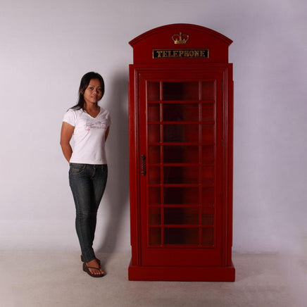 British Phone Booth Cabinet Statue - LM Treasures 