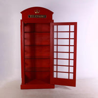 British Phone Booth Cabinet Statue - LM Treasures 