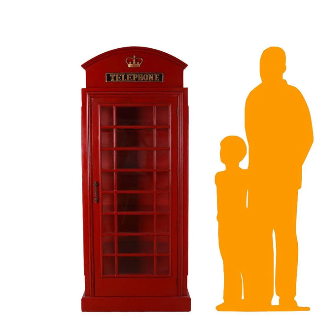 British Phone Booth Cabinet Statue LM Treasures - H
