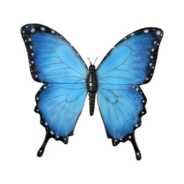 Blue Butterfly Insect Over Sized Statue - LM Treasures 