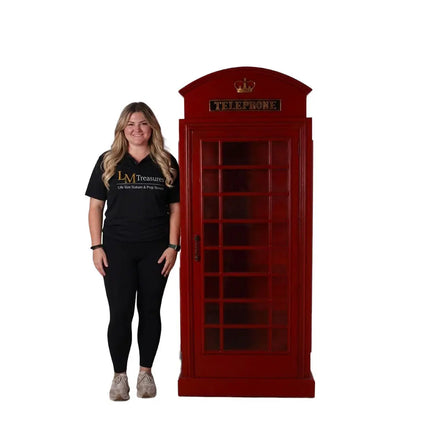 British Phone Booth Cabinet Statue
